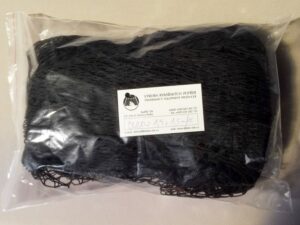 Drop net  1,5 x 1,5 m/ Nylon knotless 15×15/1,2 mm black
