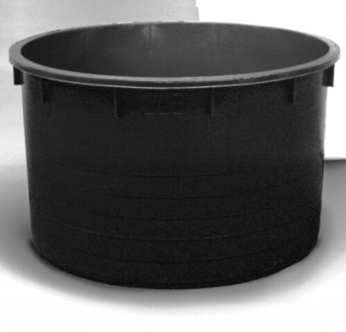 Round tank  600 l black polyethylene - 1