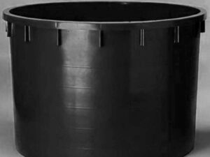 Round tank  750 l black polyethylene