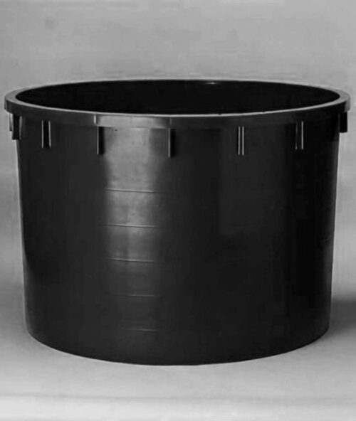 Round tank  750 l black polyethylene - 1