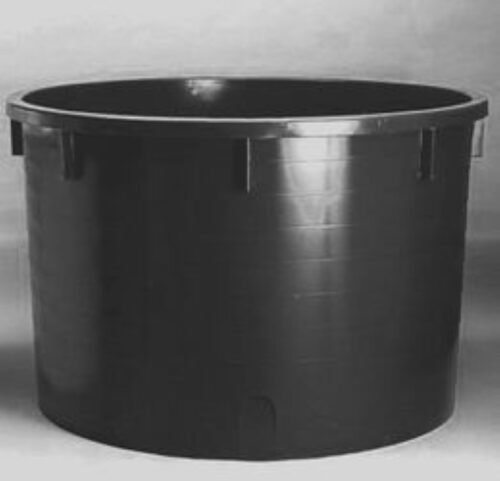 Round tank  1500 l black polyethylene - 1