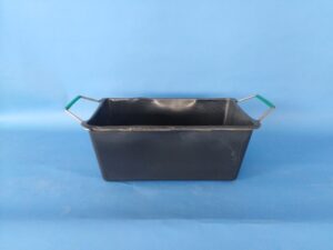 Transport bath 90 l black with frame and handles polyethylene - 1