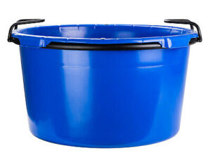 Transport bucket 90 l blau with frame and handles polyethylene
