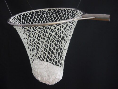 Hand net stainless steel 50/ 30×30/2,5 mm handled - 1