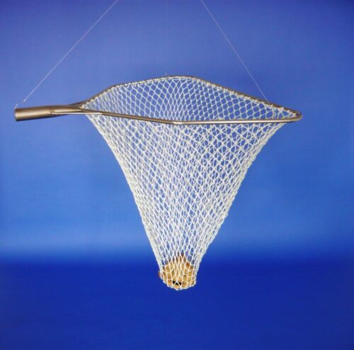 Dip net stainless steel 80/ 35×35/3,5 mm handled – big spinner - 1