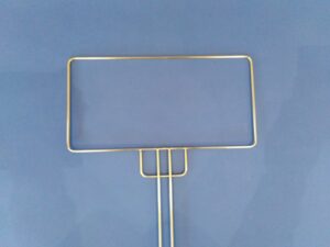 Hand net frame from stainless steel wire 20 x 40 cm - 1