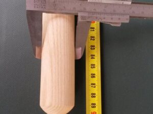 Wood handle 90 cm/ 33 mm straight pole