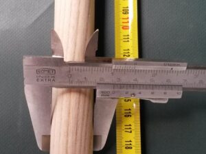 Wood handle 120 cm/ 25 mm straight pole