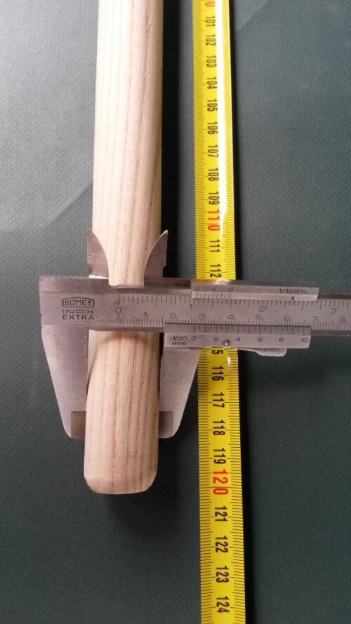 Wood handle 120 cm/ 25 mm straight pole - 1
