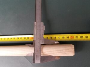 Wood handle 150 cm/ 25 mm straight pole