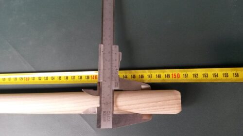 Wood handle 150 cm/ 25 mm straight pole - 1