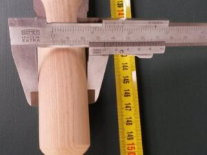 Wood handle 150 cm/ 33 mm straight pole