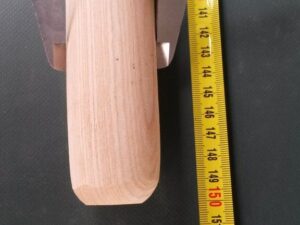 Wood handle 150 cm/ 40 mm straight pole
