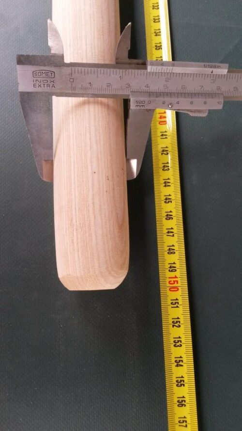 Wood handle 150 cm/ 40 mm straight pole - 1