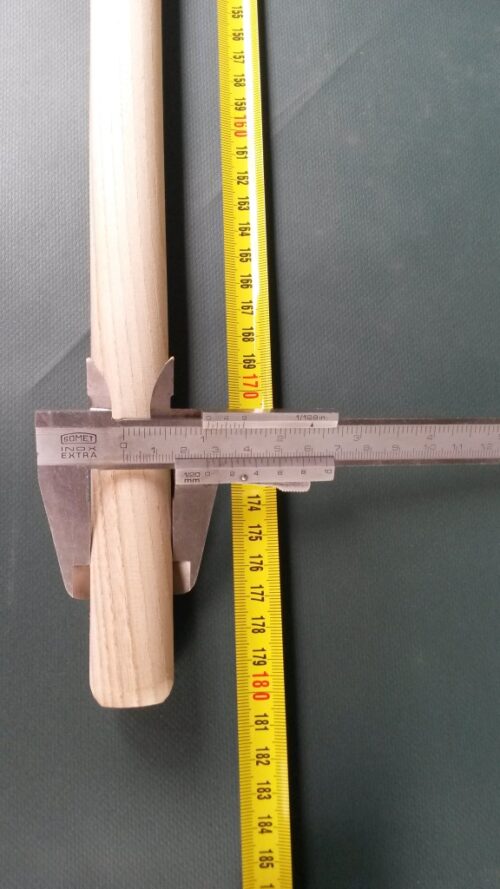 Wood handle 180 cm/ 25 mm straight pole - 1