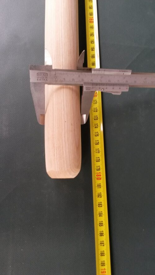 Wood handle 180 cm/ 40 mm straight pole - 1