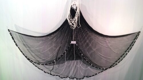 Throwing net 2,0 m/ Nylon 15 mm black knotless - 1