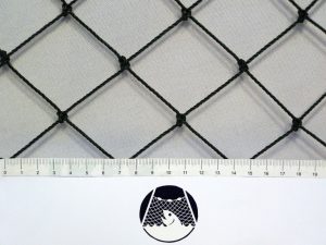 Baseball and softball net for less exposed places (protective), Polyethylene 45/2,0 mm dark green