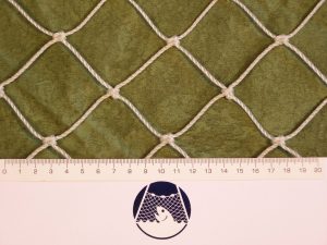 Baseball and softball net for highly exposed places (practice tunnels) PET 50/2,5 mm white