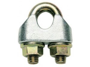 Rope clip for rope 4 – 5 mm galvanized