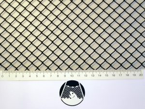 Machine-made netting Nylon knotless 10×10/ 1,4 mm dark green