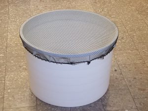 Cover net Ø 140 cm Nylon knotless 15/1,4 mm black
