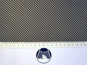 Machine-made netting polyester knotless 4×4/1,0 mm black