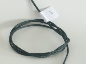 Polyethylene twine Ø 2,5 mm / 1 m knitted, white, stone, green, dark green