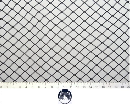 Machine-made netting Nylon knotless 15×15/ 1,4 mm black - 1