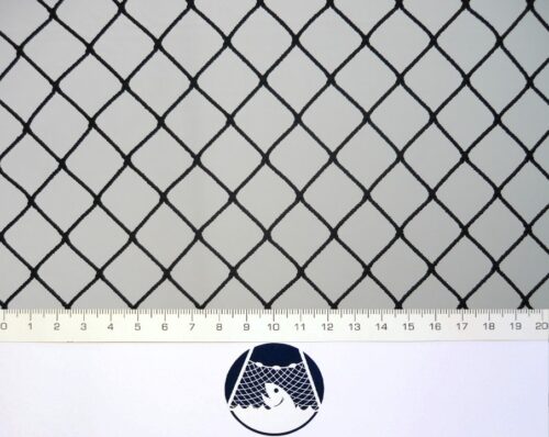 Machine-made netting Nylon knotless 20×20/ 1,4 mm black - 1