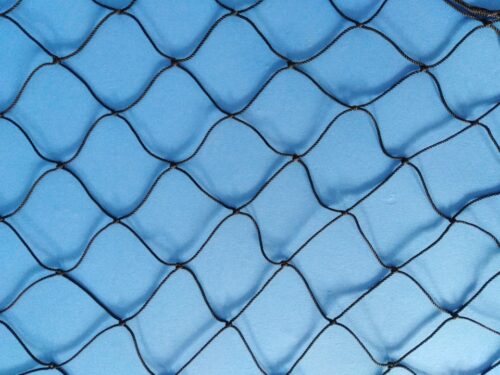 Machine-made netting Nylon knotted 40×40/ 1,2 mm black - 1
