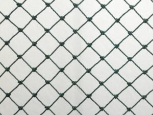 Protection net, knotted, polyethylene – multifilament 20×20/1,1 mm dark green - 1