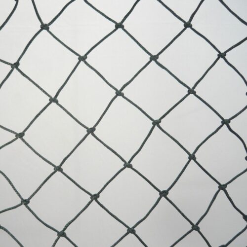 Protection net, knotted, polyethylene – multifilament 50×50/2,5 mm dark green - 1