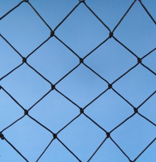 Protection net, knotted, polyethylene – multifilament 60×60/2,5 mm black - 1