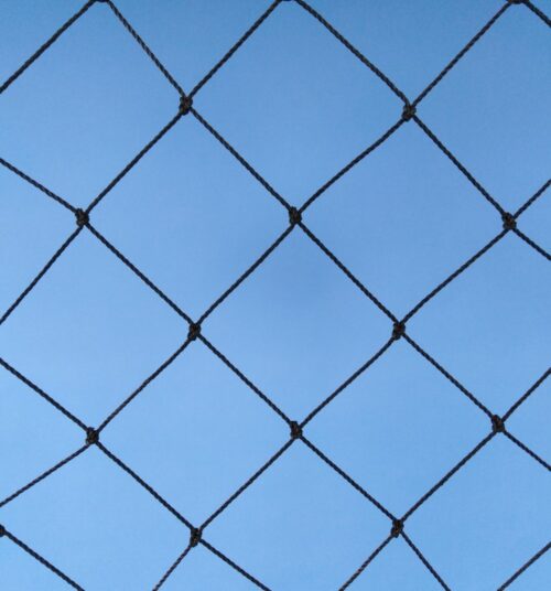 Protection net, knotted, polyethylene – multifilament 65×65/2,0 mm black - 1