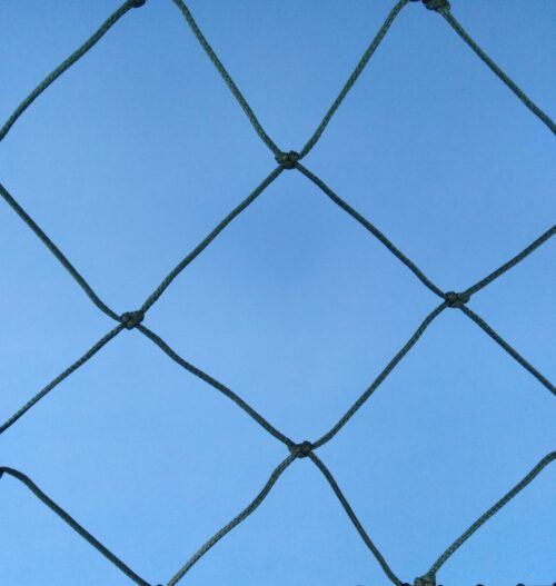 Protection net, knotted, polyethylene – multifilament 100×100/3,0 mm dark green - 1