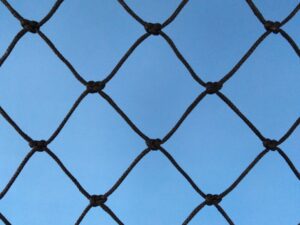 Protection net, knotted, polyethylene – multifilament 45×45/2,7 mm black