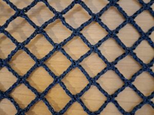 Protection net, knotless, polyethylene – multifilament 14×14/1,8 mm black - 1