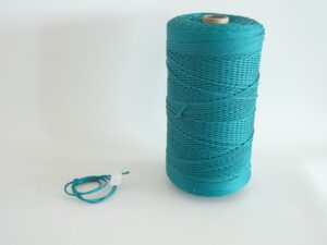 Polyethylene twine Ø 2,5 mm / 2 kg knitted, green - 1