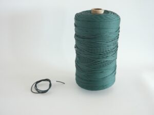 Polyethylene twine Ø 2,5 mm / 2 kg knitted, dark green - 1