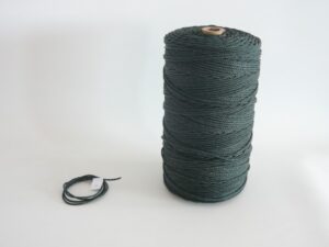 Polyethylene twine Ø 3,0 mm / 2 kg woven, dark green - 1