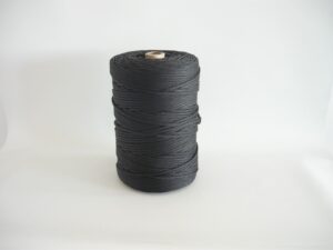 Polyethylene rope Ø 5 mm / 4 kg knitted, black