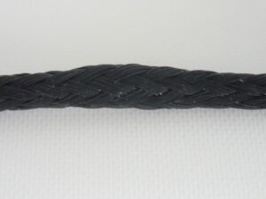 Polyethylene rope Ø 5 mm / 1 m knitted, black