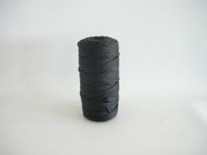 Polyethylene rope Ø 6 mm / 2 kg knitted, black