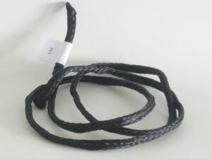 Polyethylene rope Ø 6 mm / 1 m knitted, black - 1