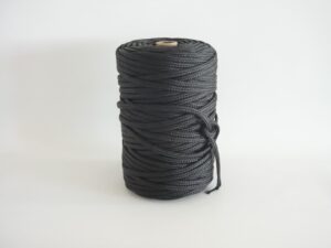Polyethylene rope Ø 8 mm / 4 kg knitted, black