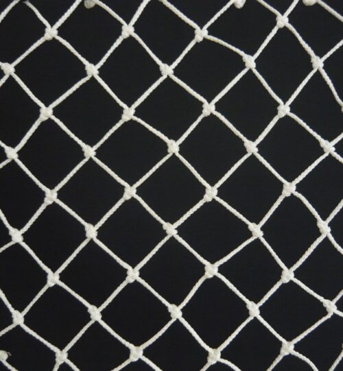 Machine-made netting polyprophylene knotted 40×40/3,0 mm white - 1