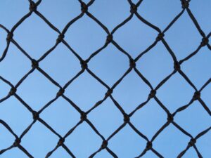 Machine-made netting polyprophylene knotted 45×45/2,5 mm black