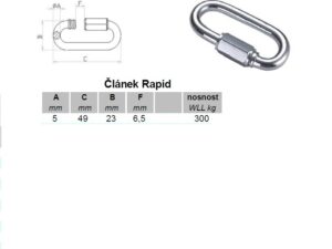 Quick-link 4 mm galvanized – binding element - 1